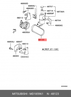 Ремень приводной MD185961 MITSUBISHI