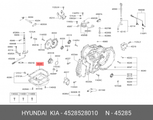 Прокладка АКПП 4528528010 HYUNDAI KIA