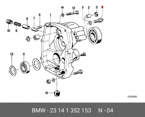 Фонарь заднего хода 23 14 1 352 153 BMW