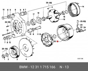 Деталь 12 31 1 715 166 BMW