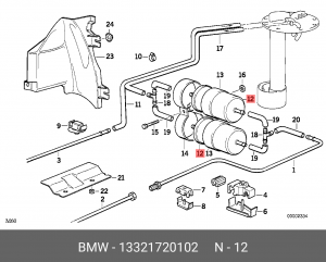 Фильтр топливный 13 32 1 720 102 BMW