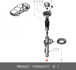 Амортизатор подвески 7700426727 RENAULT