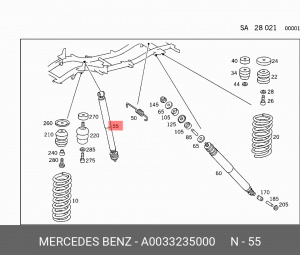Деталь A0033235000 MERCEDES BENZ