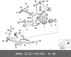 Сайлентблок 33 32 1 095 042 BMW