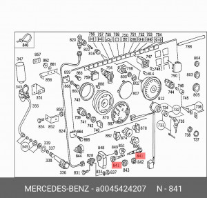 Трос спидометра A 004 542 42 07 MERCEDES BENZ