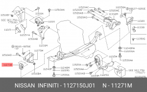 Деталь 1127150J01 NISSAN
