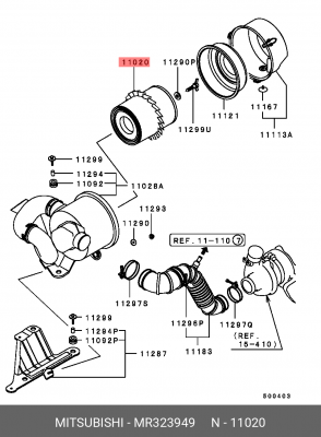 Фильтр воздушный MR323949 MITSUBISHI