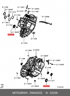Сальник 2960A032 MITSUBISHI