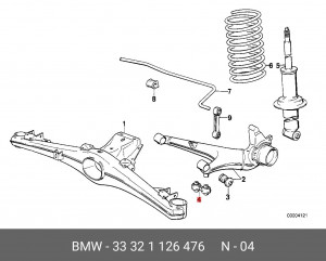 Стойка стабилизатора 33 32 1 126 476 BMW