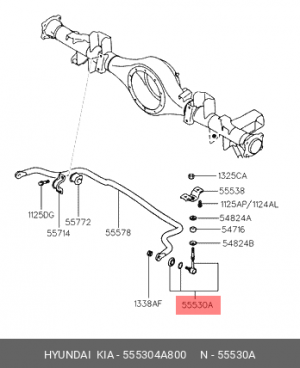 Стойка стабилизатора 55530-4A800 HYUNDAI KIA