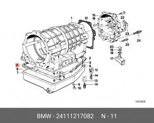 Прокладка масляного поддона КПП 24 11 1 217 082 BMW
