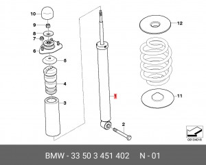 Амортизатор подвески 33 50 3 451 402 BMW