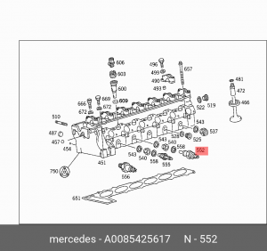 Датчик температуры впускаемого воздуха A0085425617 MERCEDES BENZ