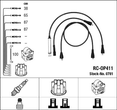 Жгут проводов RCOP411 NGK NTK