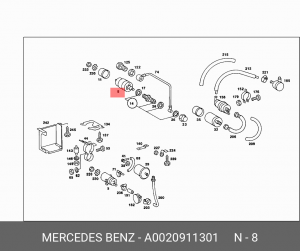 Насос электрический топливной системы A0020911301 MERCEDES BENZ