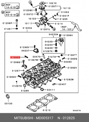Шпилька ГБЦ MD005317 MITSUBISHI