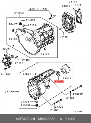 Сальник MR983368 MITSUBISHI