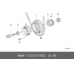 Ремень приводной 11 23 1 717 952 BMW