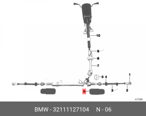 Пыльник рулевой рейки 32 11 1 127 104 BMW