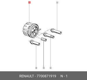 Фильтр масляный двигателя 7700871919 RENAULT
