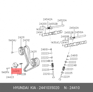 Ролик ремня ГРМ 2441035020 HYUNDAI KIA