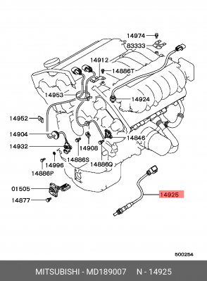 Датчик кислородный (лямбда-зонд) MD189007 MITSUBISHI