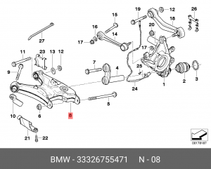 Рычаг подвески 33 32 6 755 471 BMW