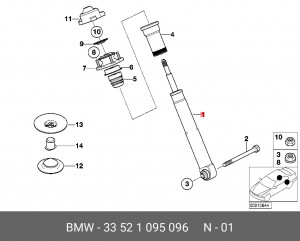 Амортизатор подвески 33 52 1 095 096 BMW