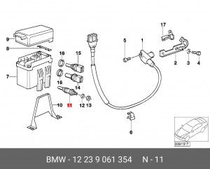 Свеча накаливания 12 23 9 061 354 BMW