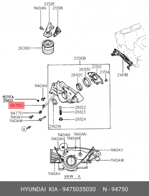 Датчик давления масла 9475035030 HYUNDAI KIA