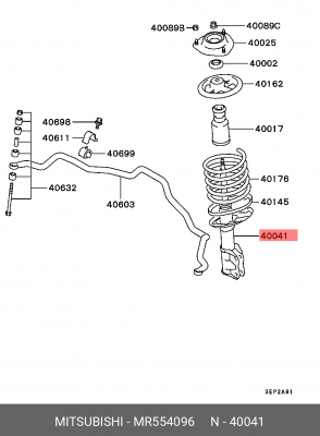 Набор для для регулировки передних стоек подвески MR554096 MITSUBISHI