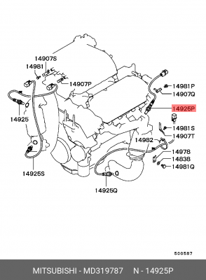 Датчик кислородный (лямбда-зонд) MD319787 MITSUBISHI