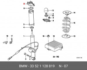 Опора амортизатора подвески 33 52 1 128 819 BMW