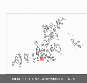 Насос - помпа системы охлаждения ДВС A1022005001 MERCEDES BENZ