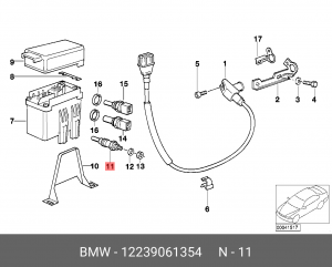 Свеча накаливания 12 23 9 061 354 BMW