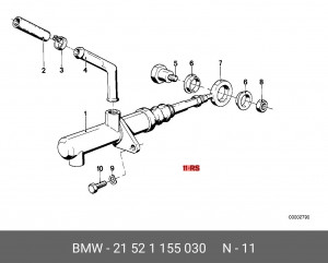Цилиндр сцепления главный (ремкомплект) 21 52 1 155 030 BMW