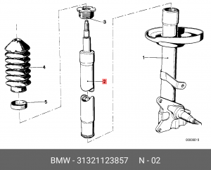 Амортизатор подвески 31 32 1 123 857 BMW
