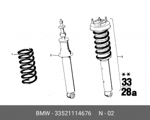 Амортизатор подвески 33 52 1 114 676 BMW