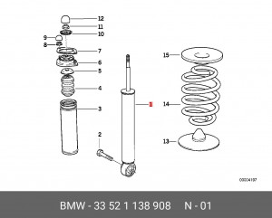 Амортизатор подвески 33 52 1 138 908 BMW