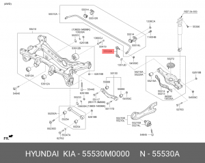 Стойка стабилизатора 55530M0000 HYUNDAI KIA