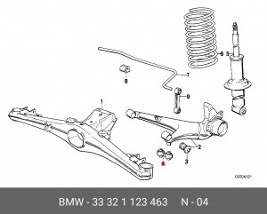 Стойка стабилизатора 33 32 1 123 463 BMW