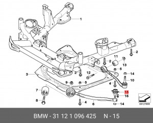 Опора шаровая подвески 31 12 1 096 425 BMW