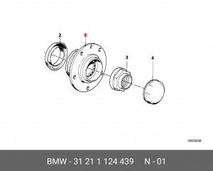 Ступица колеса 31 21 1 124 439 BMW