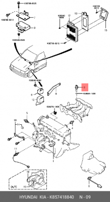 Датчик температуры охлаждающей жидкости K857418840 HYUNDAI KIA