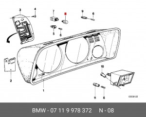 Лампа 07 11 9 978 372 BMW