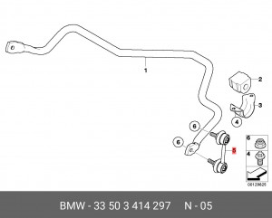 Стойка стабилизатора 33 50 3 414 297 BMW