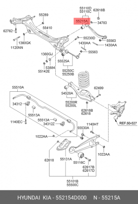 Сайлентблок 55215-4D000 HYUNDAI KIA