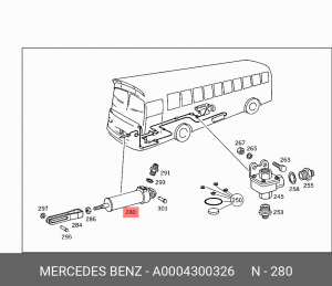 Рабочий цилиндр A 000 430 03 26 MERCEDES BENZ