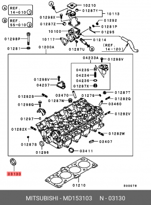 Сальник распредвала MD153103 MITSUBISHI