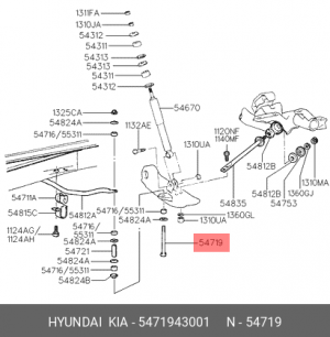 Болт стойки стабилизатора 5471943001 HYUNDAI KIA